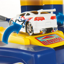Spielzeugparkplatz 6 Etagen + 10 Autos + Spielteppich