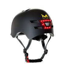 Helm mit LED-Front- und Rücklicht für Erwachsene VELO 22213