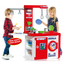 Very Kitchen Spielzeugküche mit Lampe + Zubehör