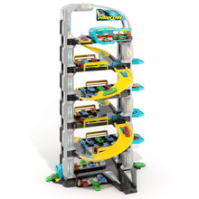 Spielzeugparkplatz „Futuro“ 6 Etagen mit 10 Autos + Wandbehang 22431/WEB2