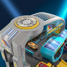 Spielzeugparkplatz „Futuro“ 6 Etagen mit 10 Autos + Wandbehang 22431/WEB2