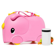 Kinderkoffer Very Smiler Pink + Thermoskanne für Essen