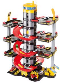 Spielzeugparkplatz 7 Etagen + 10 Autos + Spielteppich 15419/WEB2