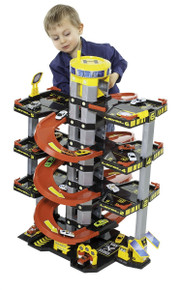 Spielzeugparkplatz 7 Etagen + 10 Autos + Spielteppich 15419/WEB2