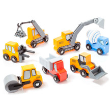Set Baufahrzeuge aus Holz 22270