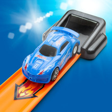 Spielzeugparkplatz mit Looping + Schienen + Zubehör 23405/GR
