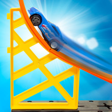 Spielzeugparkplatz mit Looping + Schienen + Zubehör 23405/GR