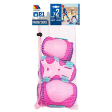 Skating-Schutz, Ellbogenschützer und Handgelenkschützer Pink 23209
