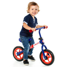 Fahrrad ohne Pedale – Sehr blaues Minibike + blauer Helm MLT 20210/WEB2