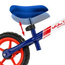Fahrrad ohne Pedale – Sehr blaues Minibike + blauer Helm MLT 20210/WEB2