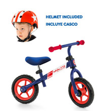 Laufrad – Sehr blaues Minibike + Red Star Helm 24210/WEB1