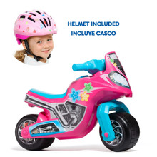 Sehr Cross Race Ride-On Rosa Motorrad + Rosa Helm 18224/WEB1