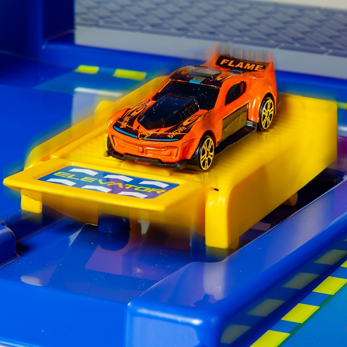 Blauer Kinderparkplatz 6 Etagen + 10 Autos + Spielmatte 05414/WEB4