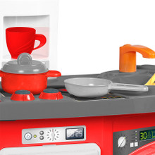 Elektronische Spielzeugküche von Very Kitchen Red + Zubehör 13153/WEBGR