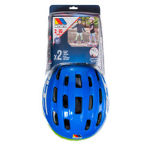 Set de Casco y Protecciones Azul Molto