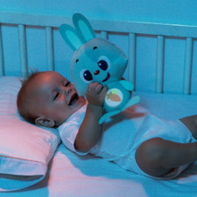 Peluche Bébé Lapin Bleu Molto