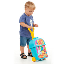 Trolley di Blocchi Blu Moltó. Incluse 20 pezzi.