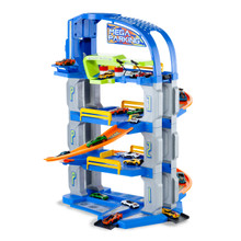 Parcheggio giocattolo "Future" 4 piani con 2 auto incluse Blu