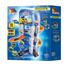 Parcheggio giocattolo "Future" 4 piani con 2 auto incluse Blu