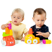 Voiture d'Activités Bleu avec Blocs de Molto