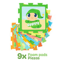 Tapis Puzzle en Mousse 9 Pièces Réversible Gusy Luz Moltó