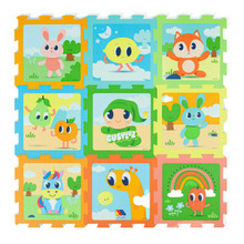 Tapis Puzzle en Mousse 9 Pièces Réversible Gusy Luz Moltó