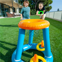 Jeu de basket gonflable pour piscine et jardin