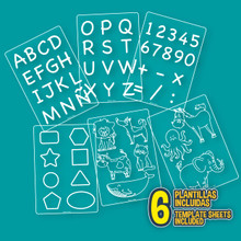 Tableta de Dibujo LCD 10” con plantillas