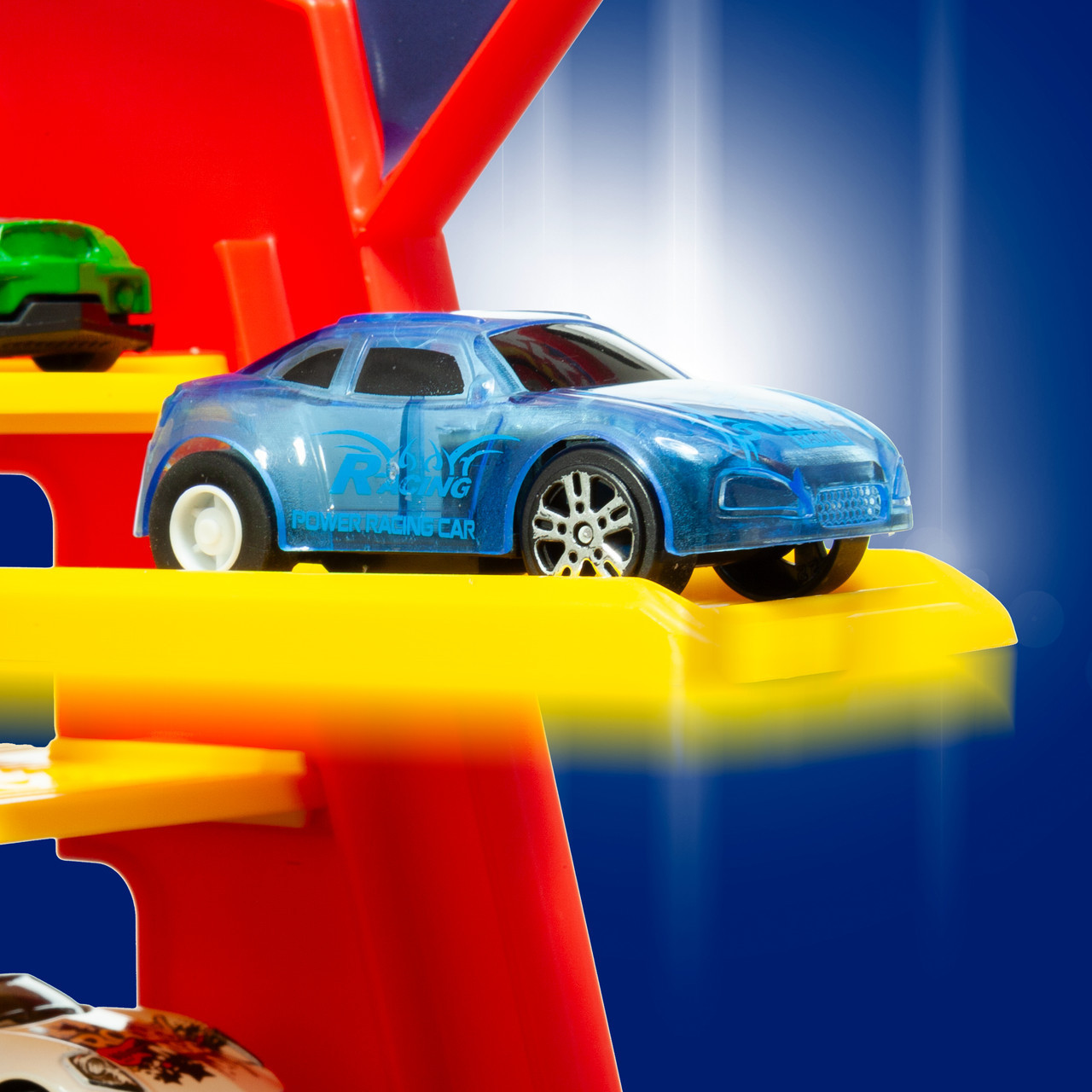 Rampas Para Coches Juguete Parking De Juguete Plantas Azul