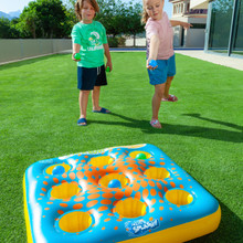 Gioco Gonfiabile di Lancio 3 in Fila con 6 Palline