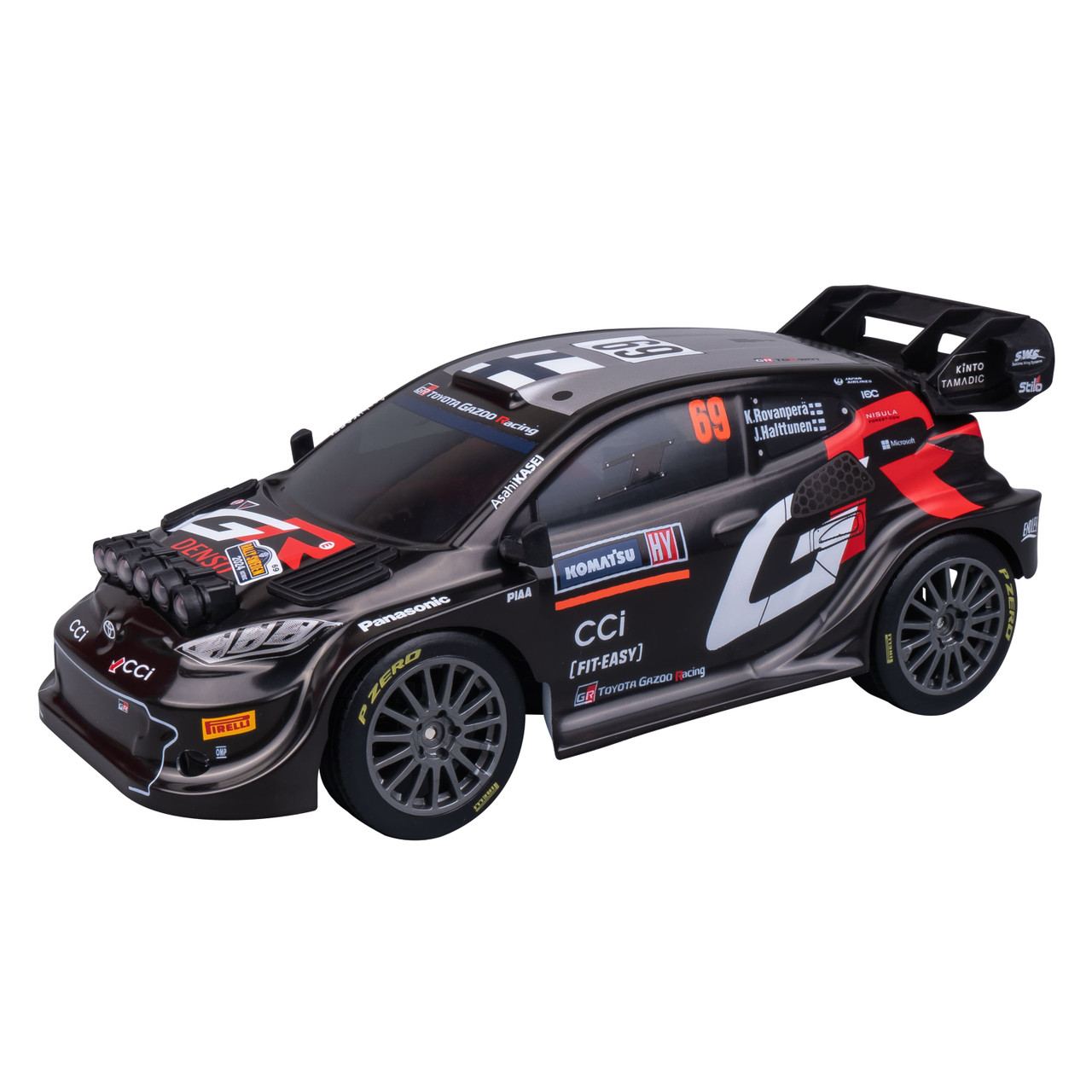 Ferngesteuertes GR Toyota Rally Auto 1:18 Kalle Rovanperä Nachbildung Nikko