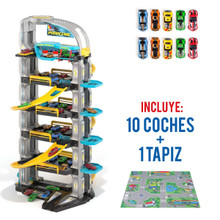 Parking jouet "Futur" 6 étages + Accessoires 22431/GR