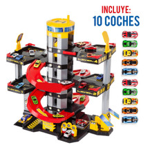 Parking jouet Molto Parking 4 étages + accessoires