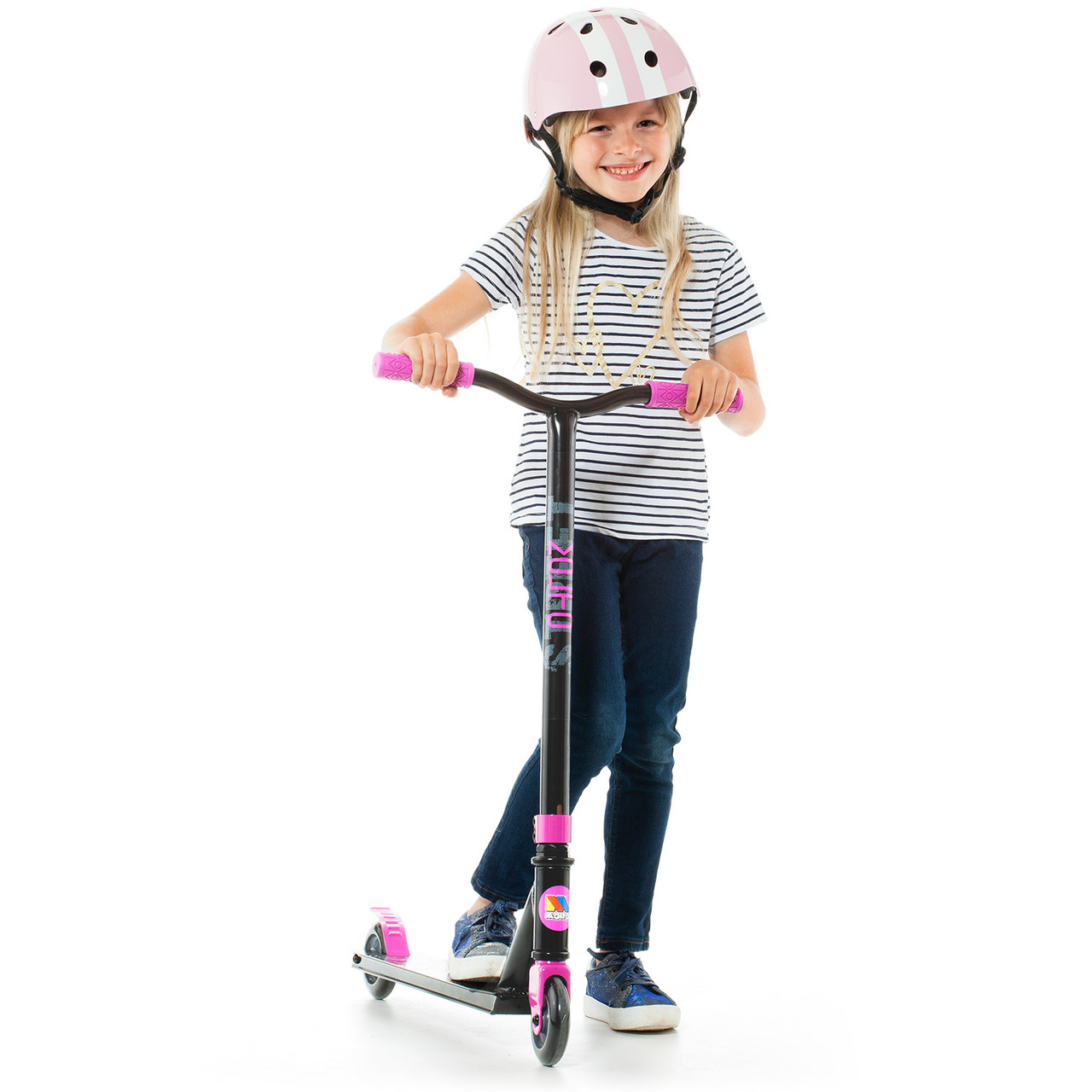Monopattino per bambini Deluxe Free Style Scooter - Rosa