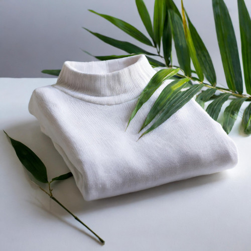 Crafted from organic bamboo fibers and organic cotton, it's silky-smooth, breathable, and eco-friendly. Enjoy the perfect blend of style and conscience with our durable, flattering fit. Experience luxury and sustainability with every wear.
