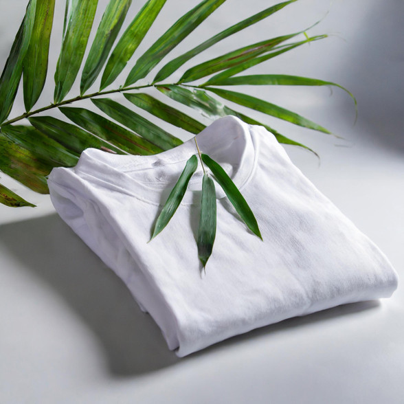 Crafted from organic bamboo fibers and organic cotton, it's silky-smooth, breathable, and eco-friendly. Enjoy the perfect blend of style and conscience with our durable, flattering fit. Experience luxury and sustainability with every wear.
