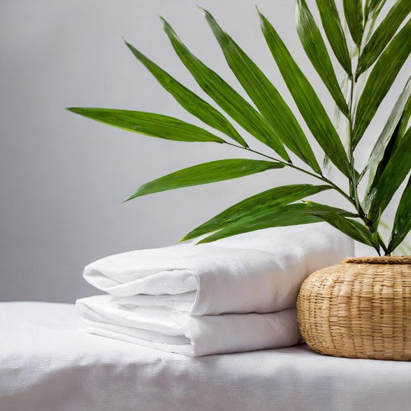 Crafted from organic bamboo fibers and organic cotton, it's silky-smooth, breathable, and eco-friendly. Enjoy the perfect blend of style and conscience with our durable, flattering fit. Experience luxury and sustainability with every wear.