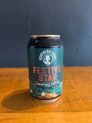 Northern Monk ~ Festive Star ~ Vanilla, Cinnamon & Chocolate Porter  5.2% 330ml