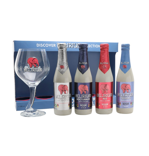 Delirium ~ Discovery Mixed Gift Pack ~ 4 x 33cl & Glass Gift Pack
