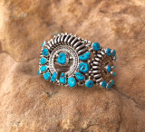 Chaco Canyon Turquoise & Sterling Cuff