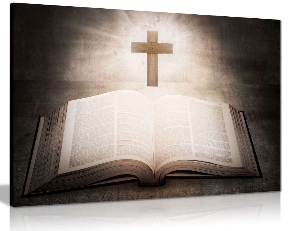 Holy Bible Christian Canvas Wall Art Picture Print