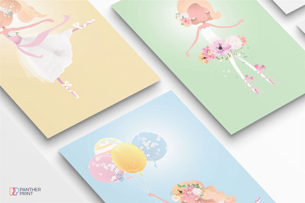 Playroom Set of 3 A3 Posters Ballerina