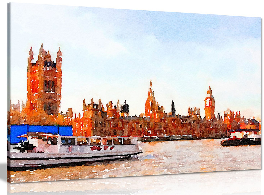 London Painting Westminster Canvas