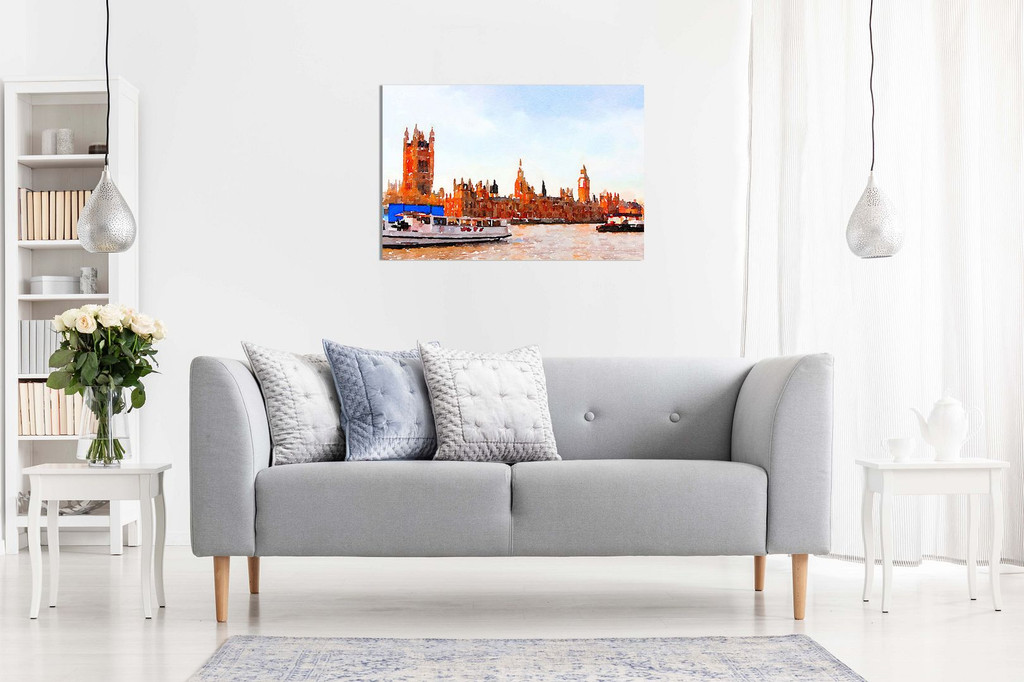 London Painting Westminster Canvas