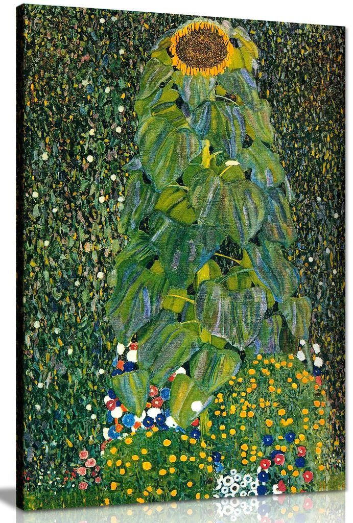 Sunflower By Gustav Klimt Canvas