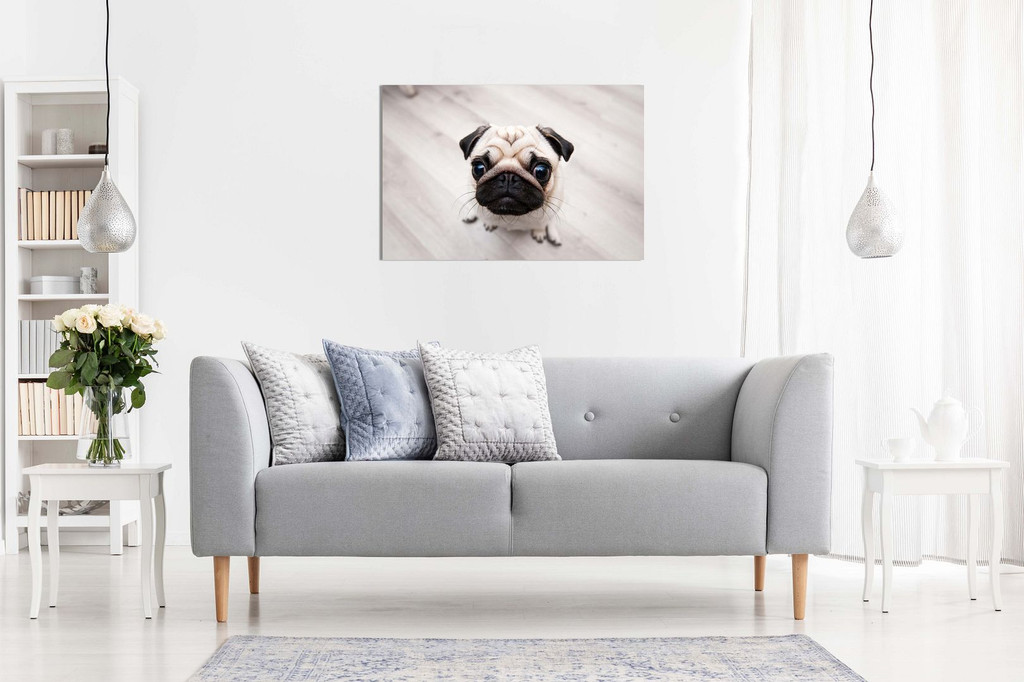 Cute Pug Kitchen Canvas