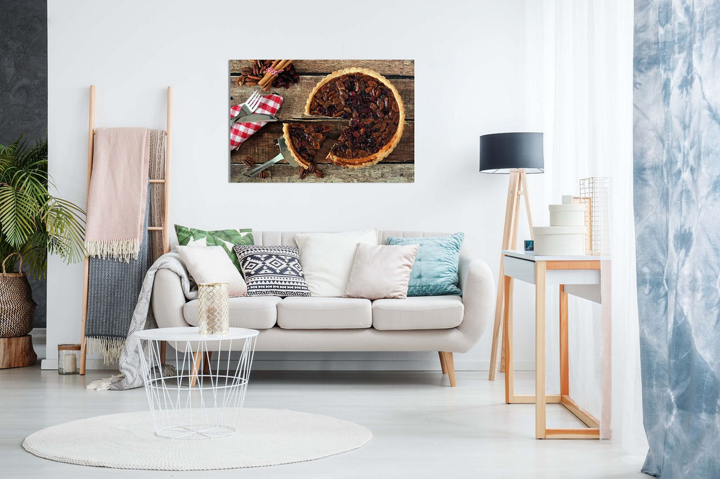 Rust Pecan Pie Bakery Kitchen Wall Art Canvas