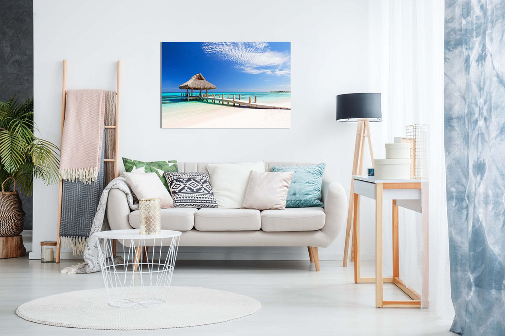 Beautiful Tropical White Sandy Beach Dominican Republic Canvas