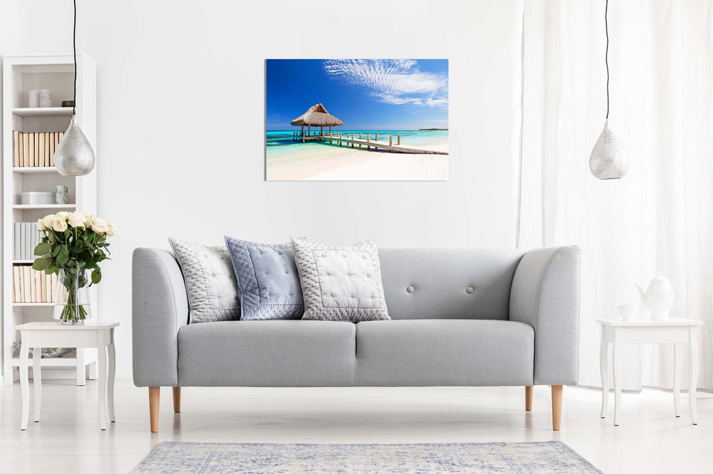 Beautiful Tropical White Sandy Beach Dominican Republic Canvas