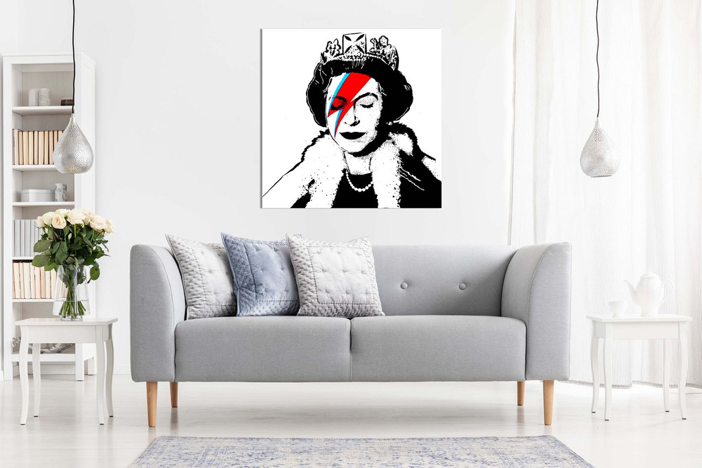 Ziggy Stardust Queen Of England Canvas